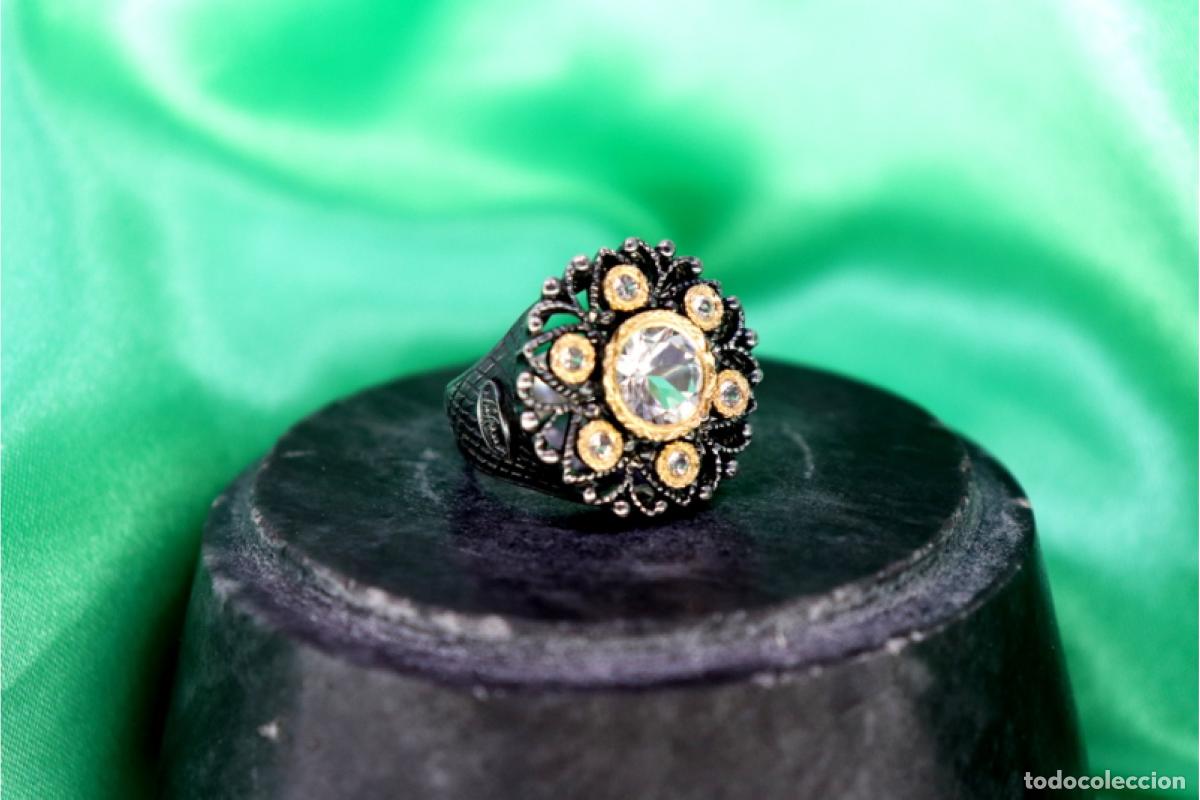 Joyeria: Anillo en oro y plata de 19,2K. - Foto 8