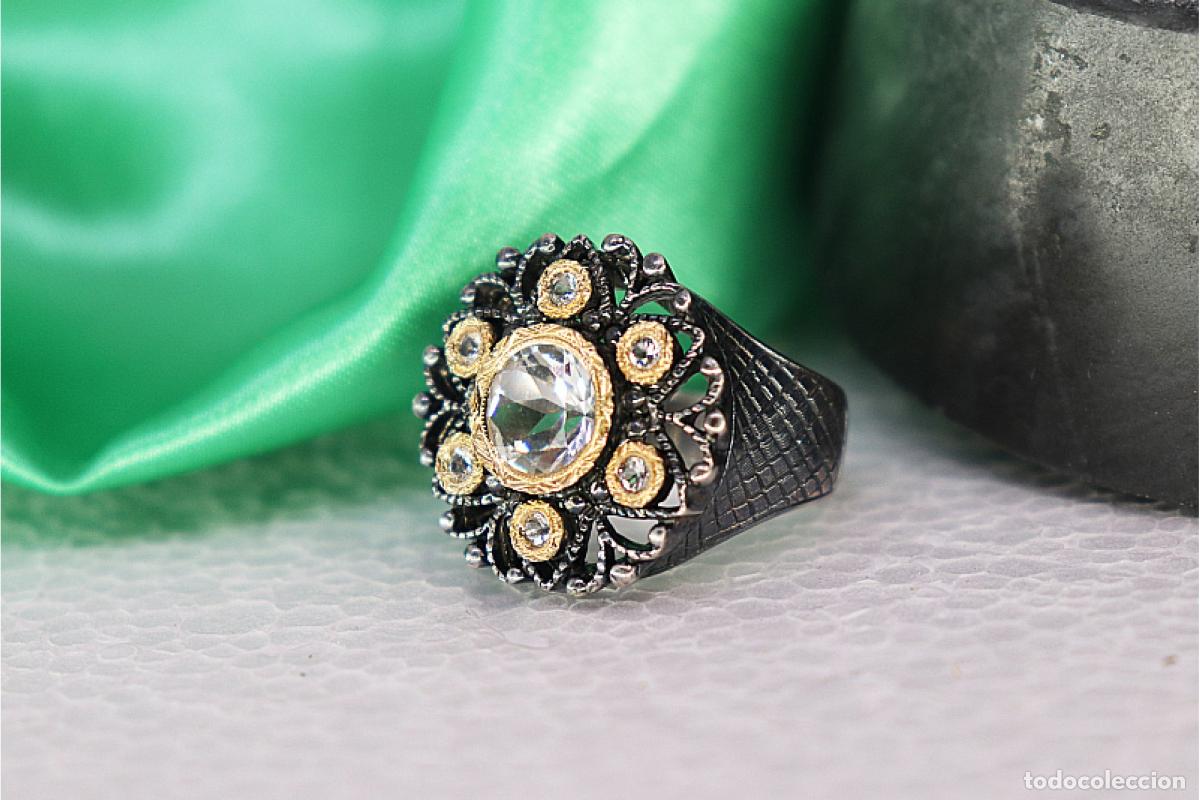 Joyeria: Anillo en oro y plata de 19,2K. - Foto 1