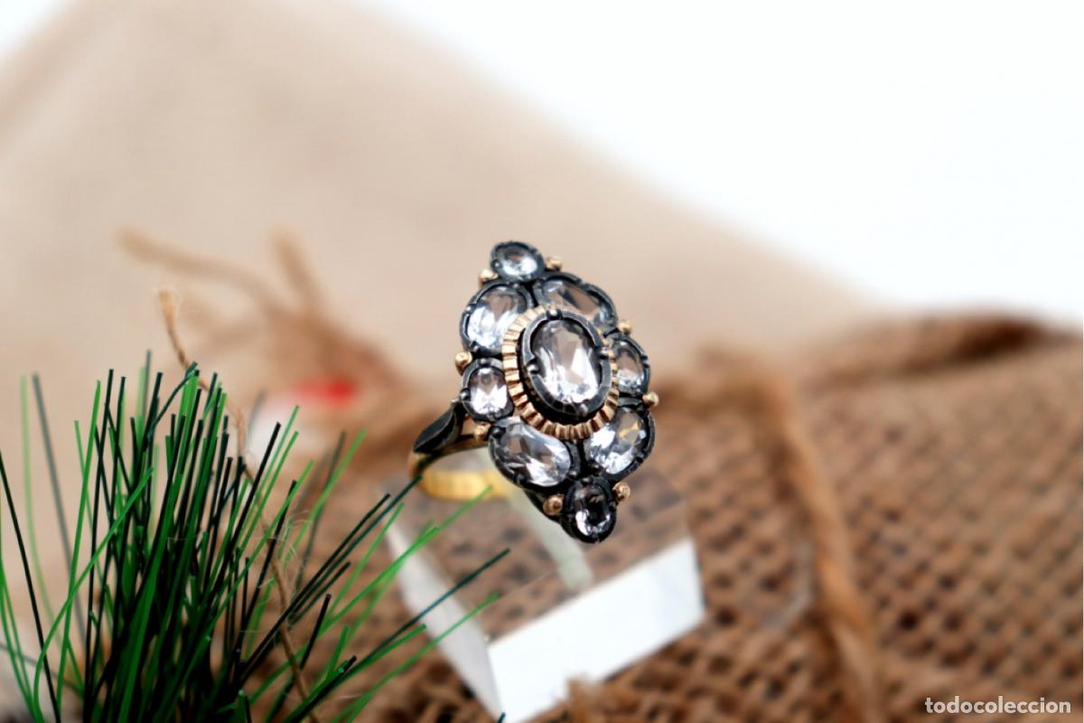 Joyeria: Anillo de oro y plata de 19,2K con cuarzo. - Foto 6