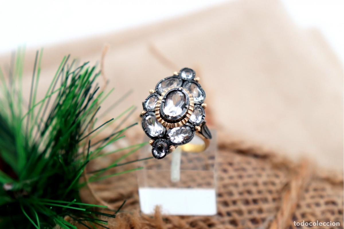Joyeria: Anillo de oro y plata de 19,2K con cuarzo. - Foto 1