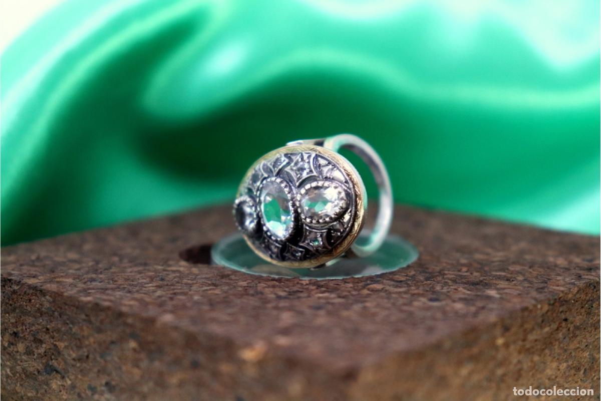 Joyeria: Anillo en oro y plata de 19,2K. - Foto 5