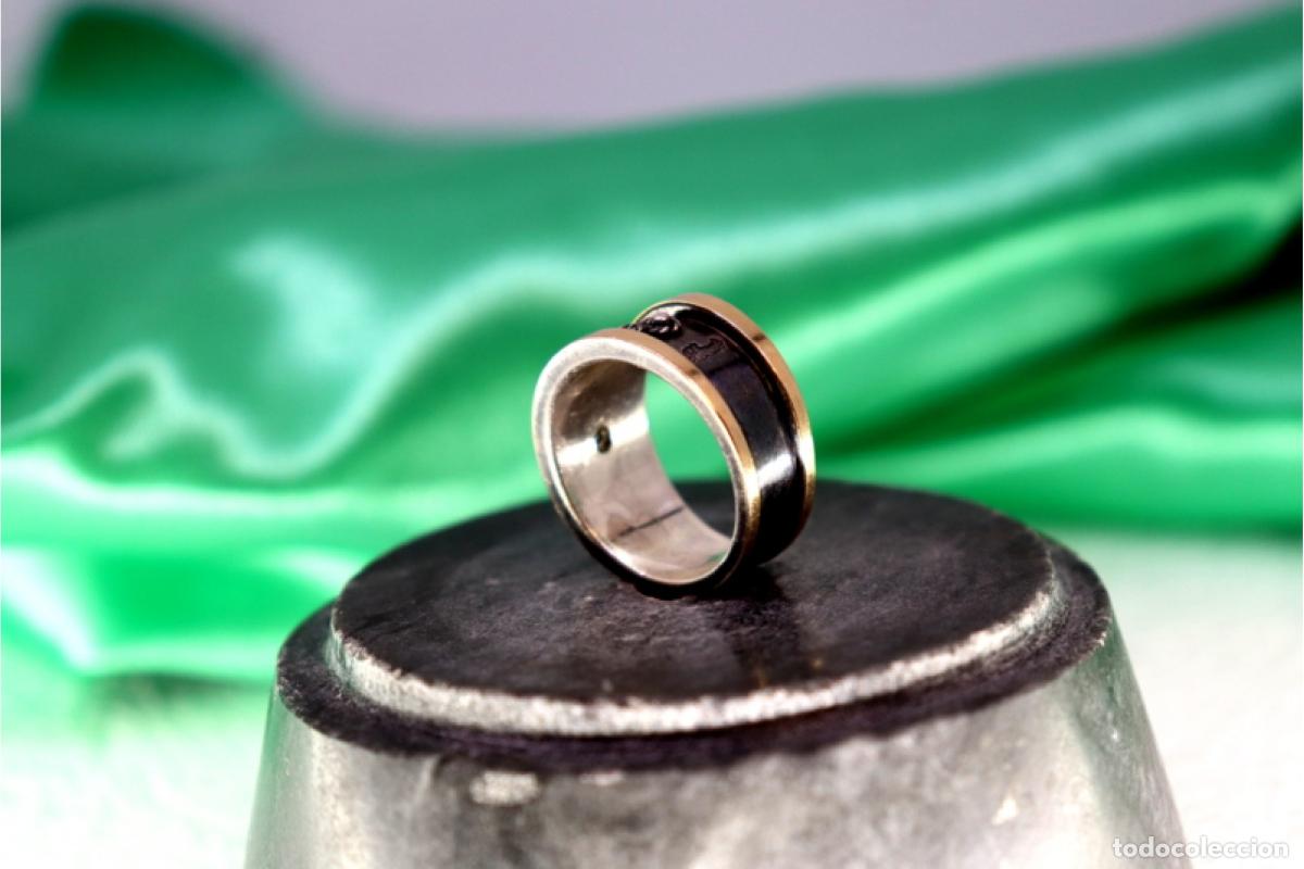 Joyeria: Anillo en oro y plata de 19,2K. - Foto 3