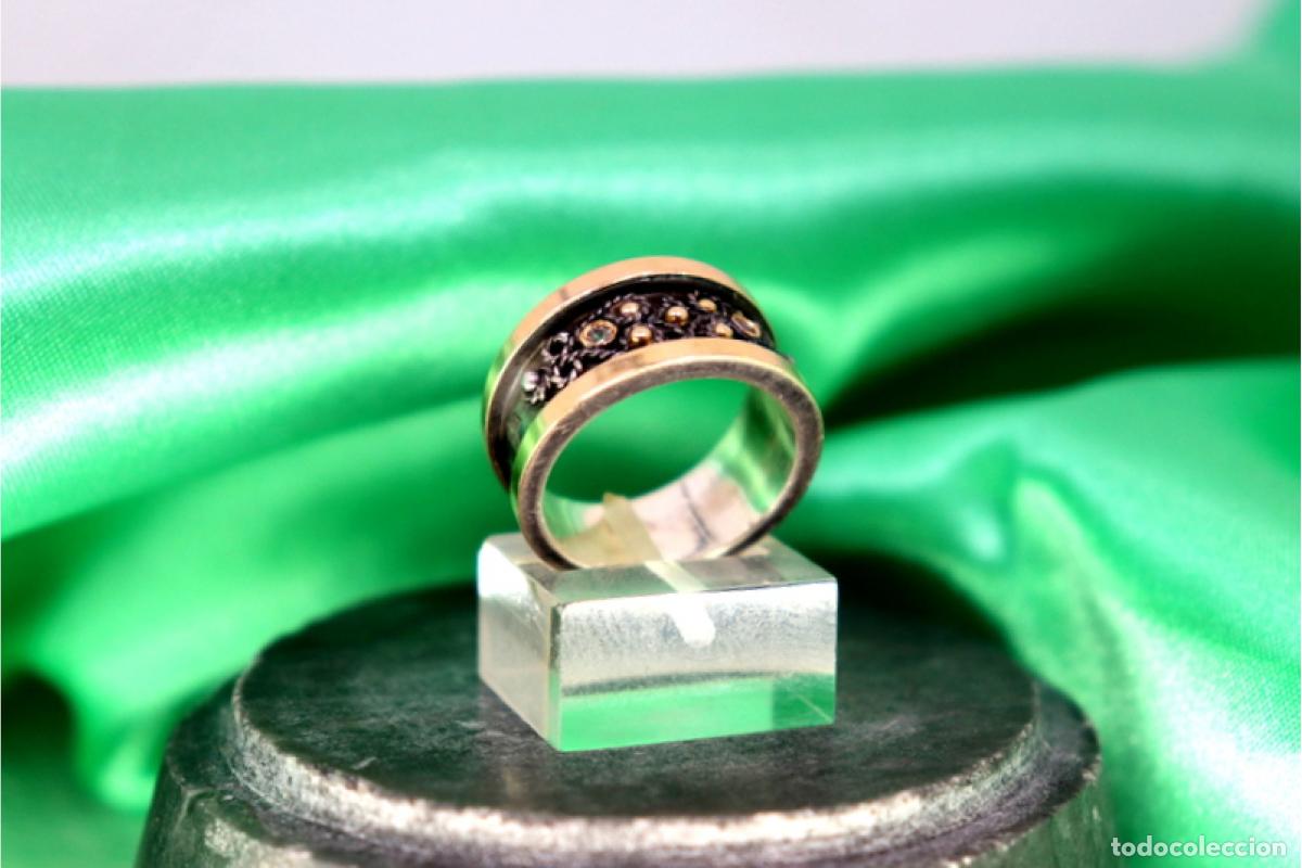 Joyeria: Anillo en oro y plata de 19,2K. - Foto 7