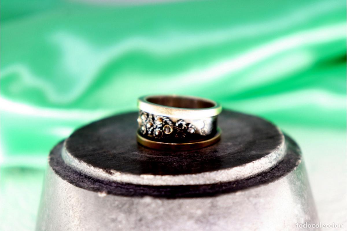Joyeria: Anillo en oro y plata de 19,2K. - Foto 8