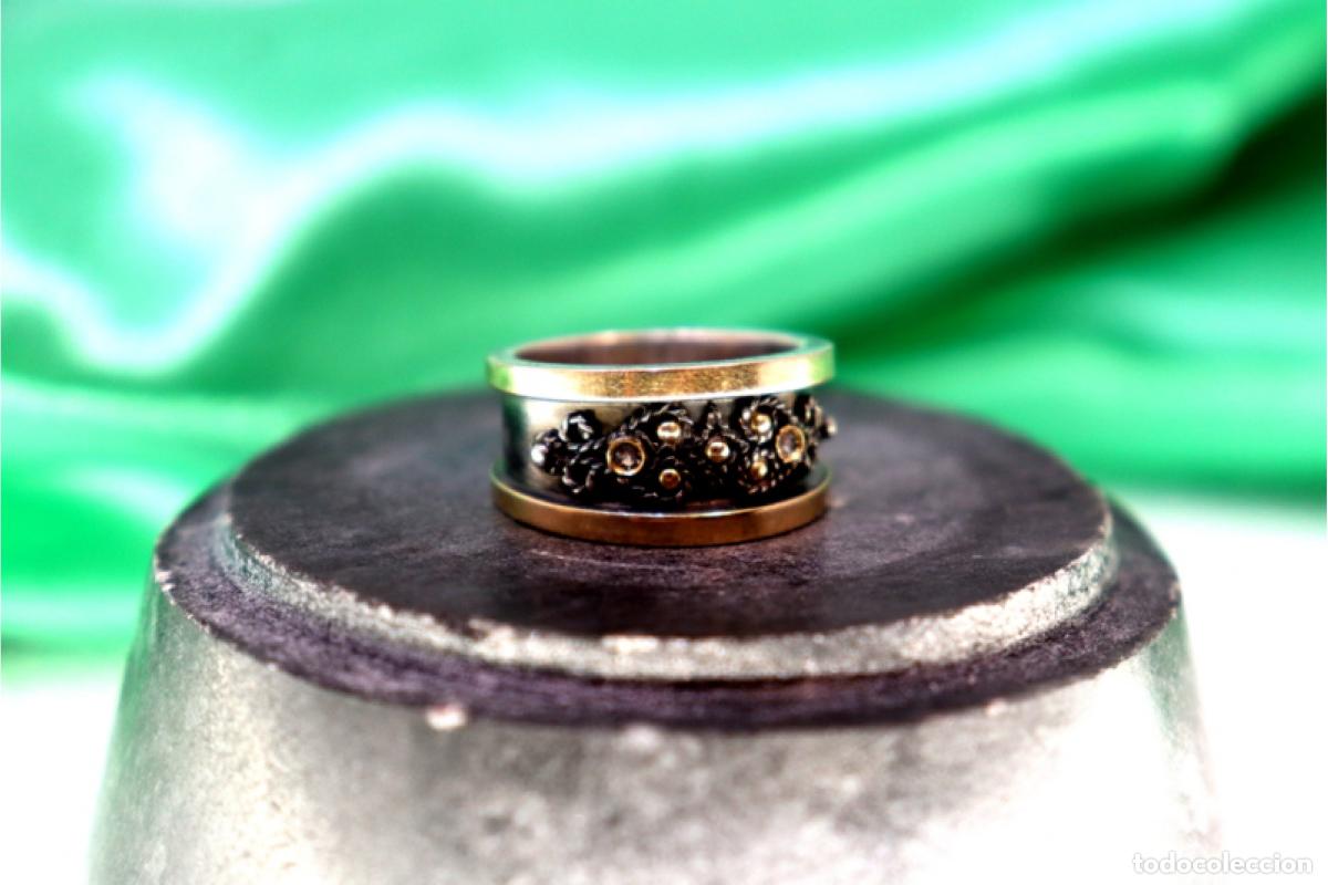 Joyeria: Anillo en oro y plata de 19,2K. - Foto 9