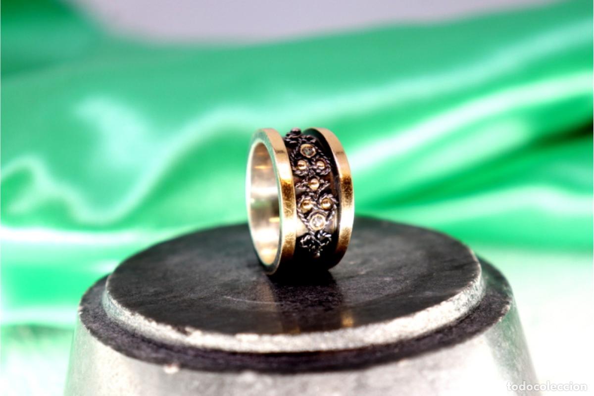 Joyeria: Anillo en oro y plata de 19,2K. - Foto 10