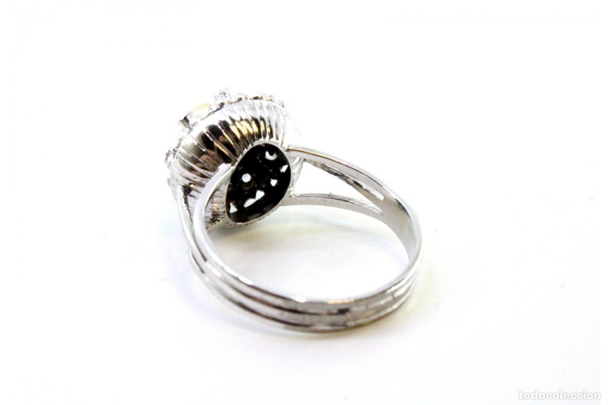 Joyeria: Anillo de oro blanco de 19,2K con diamantes. - Foto 5
