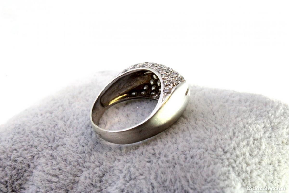 Joyeria: Anillo de oro blanco de 19,2 quilates - Foto 2