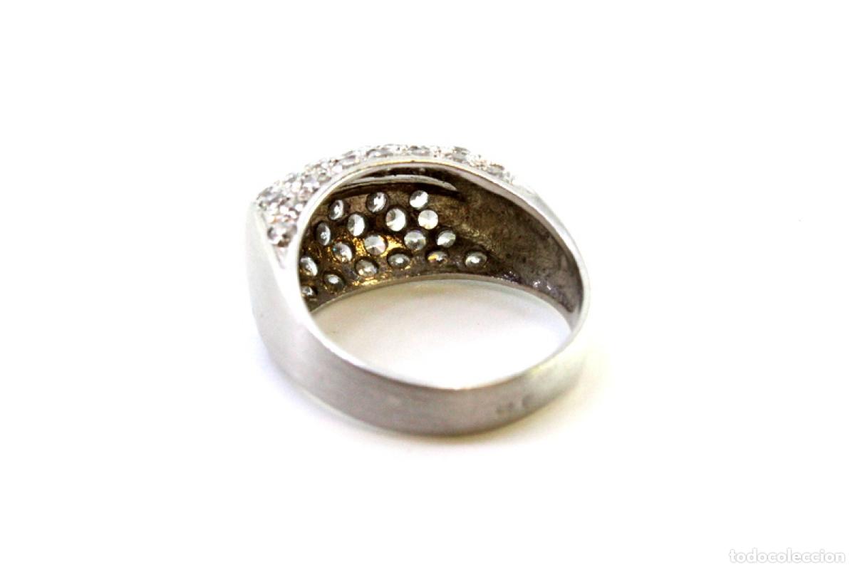 Joyeria: Anillo de oro blanco de 19,2 quilates - Foto 4