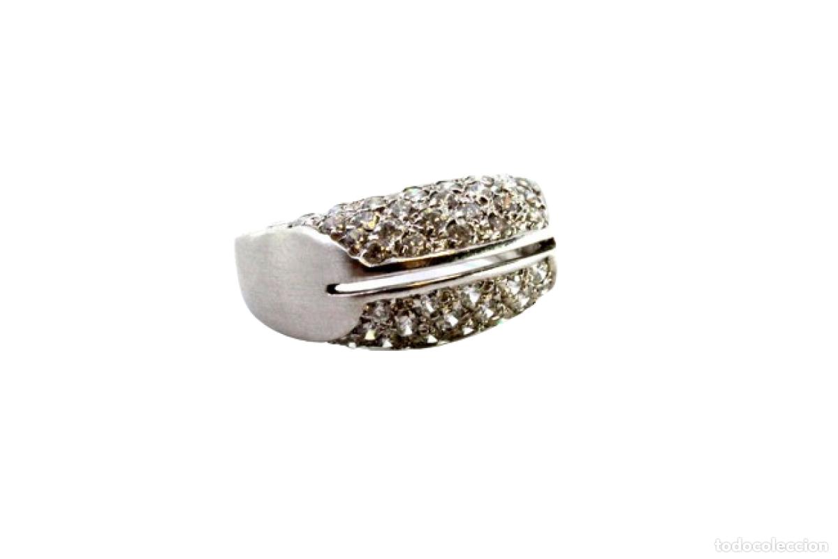Joyeria: Anillo de oro blanco de 19,2 quilates - Foto 1