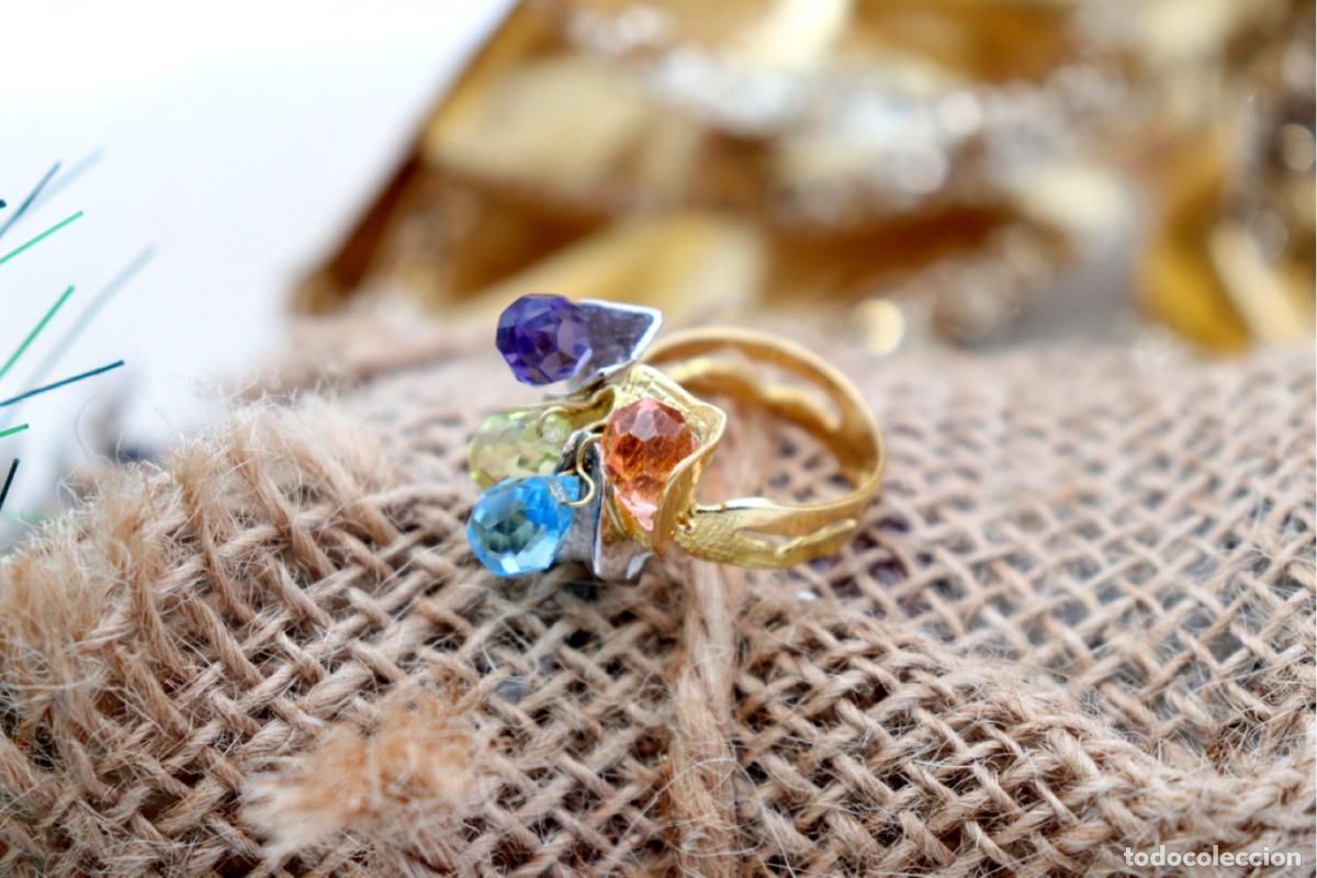 Joyeria: Anillo de oro tricolor de 19,2 quilates - Foto 4