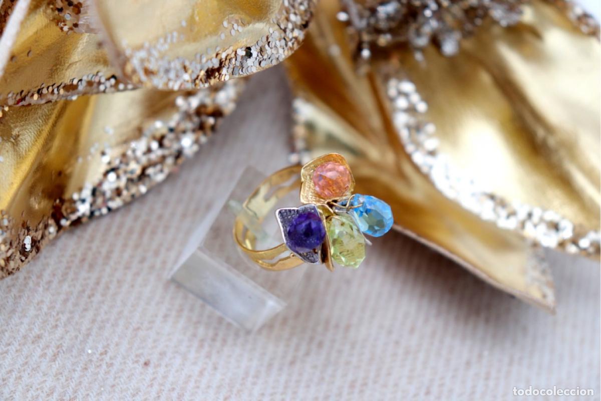 Joyeria: Anillo de oro tricolor de 19,2 quilates - Foto 9