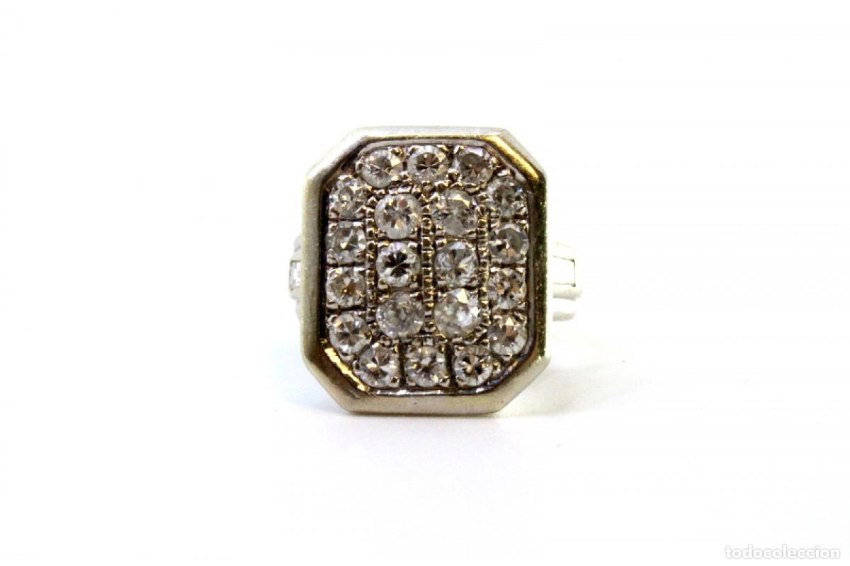 Joyeria: Anillo de oro blanco de 19,2K con diamantes. - Foto 5