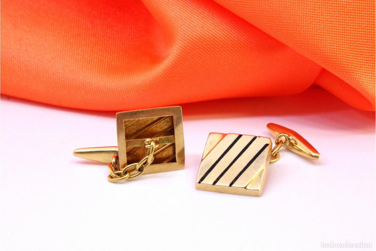 Joyeria: Gemelos de oro de 19,2 quilates - Foto 3