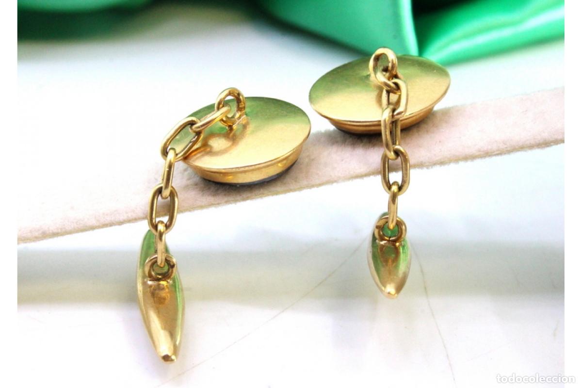 Joyeria: Gemelos de oro de 19,2 quilates - Foto 2