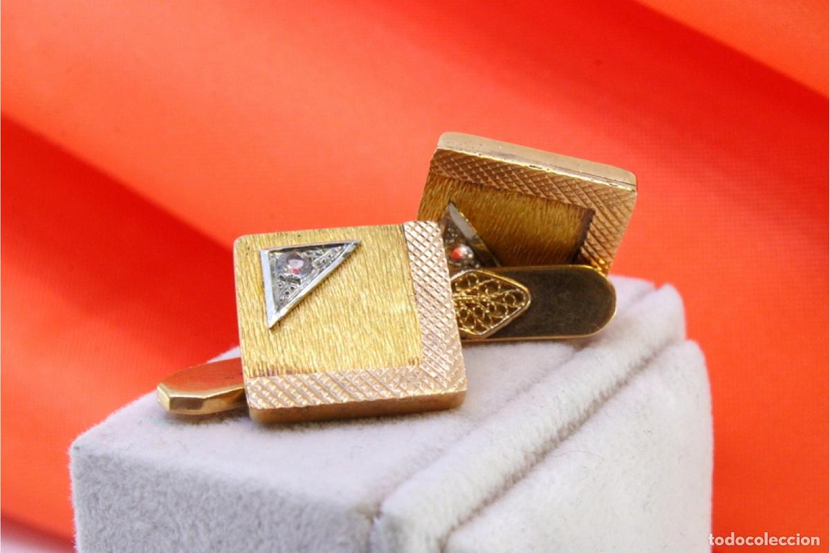 Joyeria: Gemelos de oro de 19,2 quilates - Foto 3