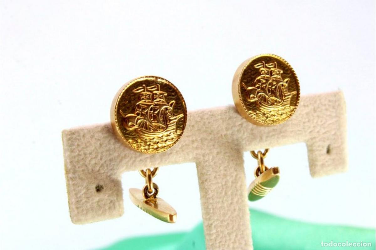 Joyeria: Gemelos de oro de 19,2 quilates - Foto 2