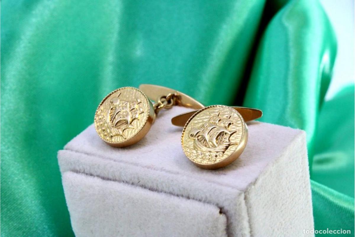 Joyeria: Gemelos de oro de 19,2 quilates - Foto 4