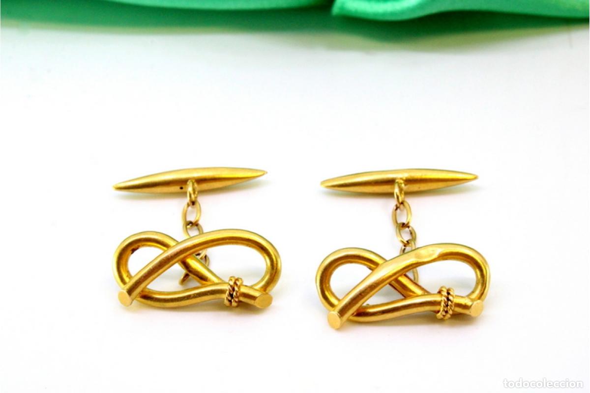 Joyeria: Gemelos de oro de 19,2 quilates - Foto 2