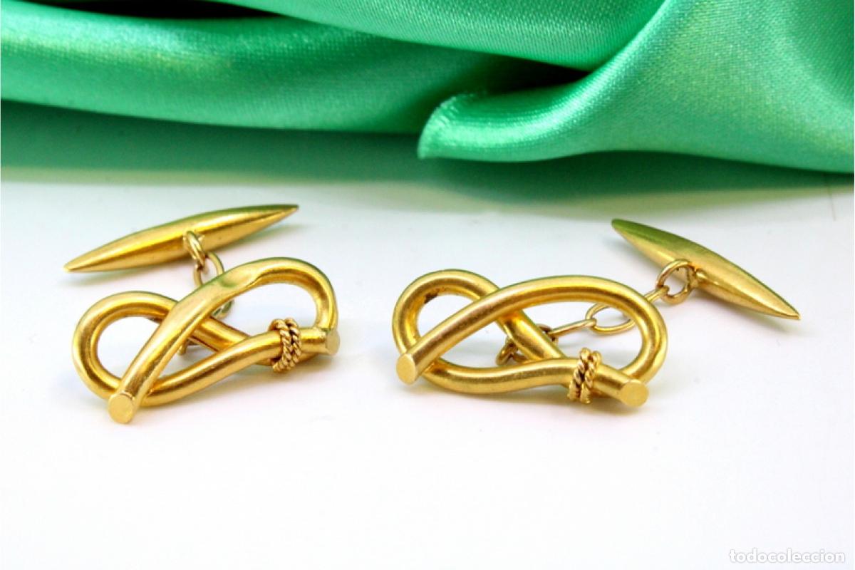Joyeria: Gemelos de oro de 19,2 quilates - Foto 4