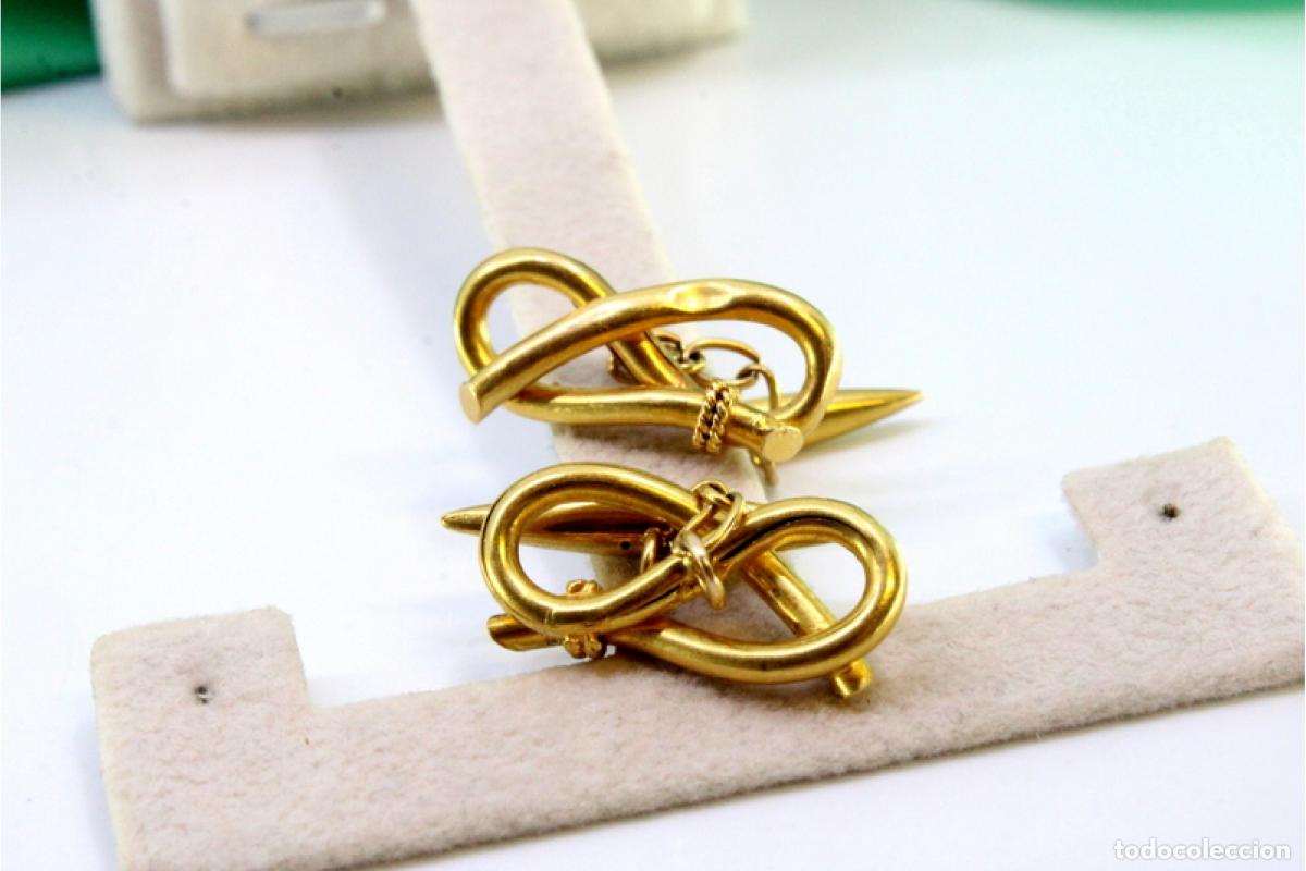 Joyeria: Gemelos de oro de 19,2 quilates - Foto 5