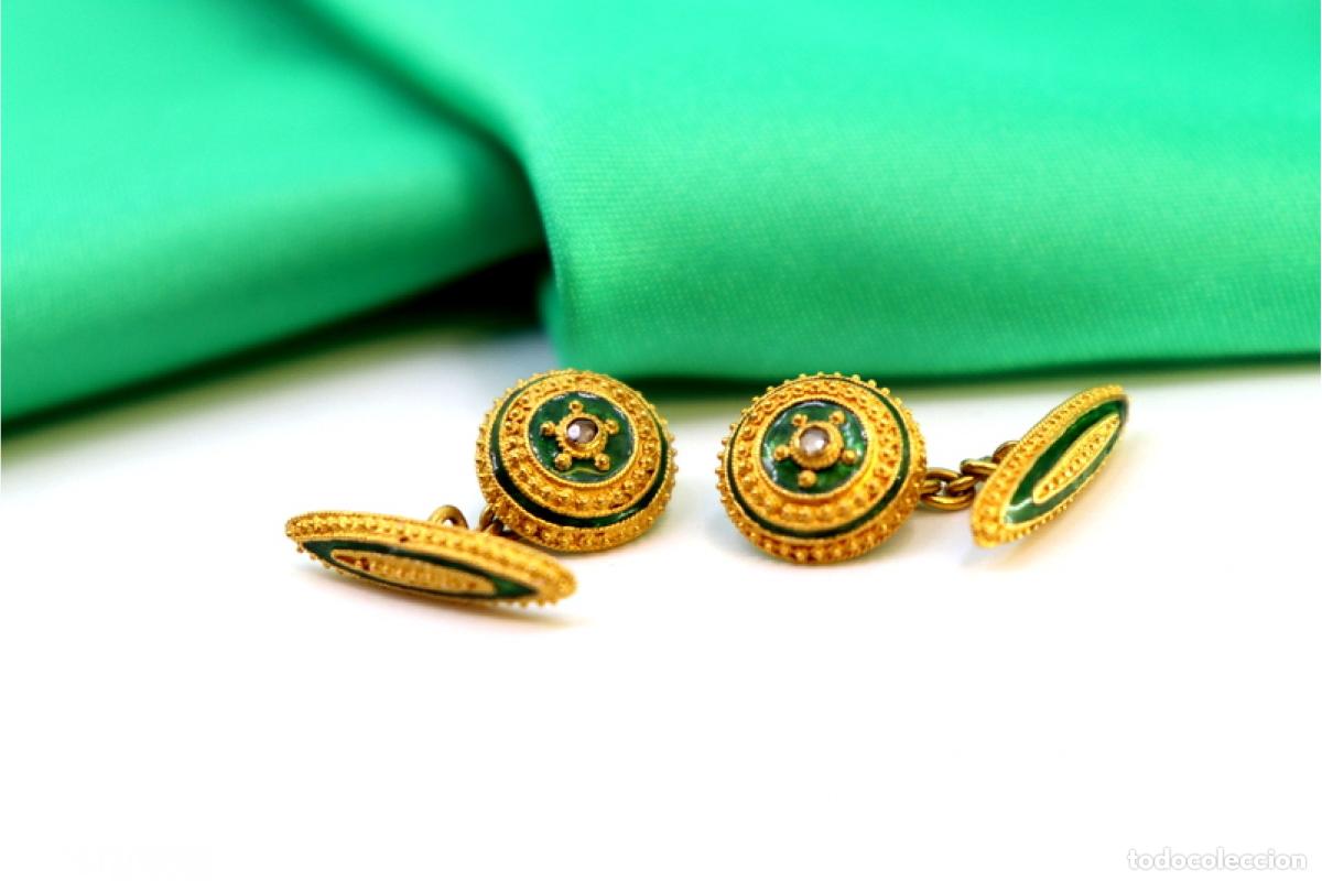 Joyeria: Gemelos de oro de 19,2 quilates - Foto 2