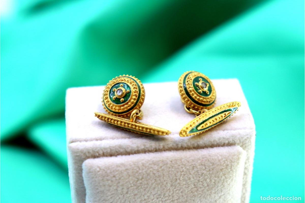 Joyeria: Gemelos de oro de 19,2 quilates - Foto 3