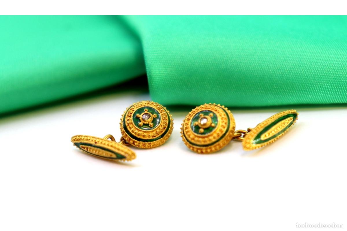 Joyeria: Gemelos de oro de 19,2 quilates - Foto 4