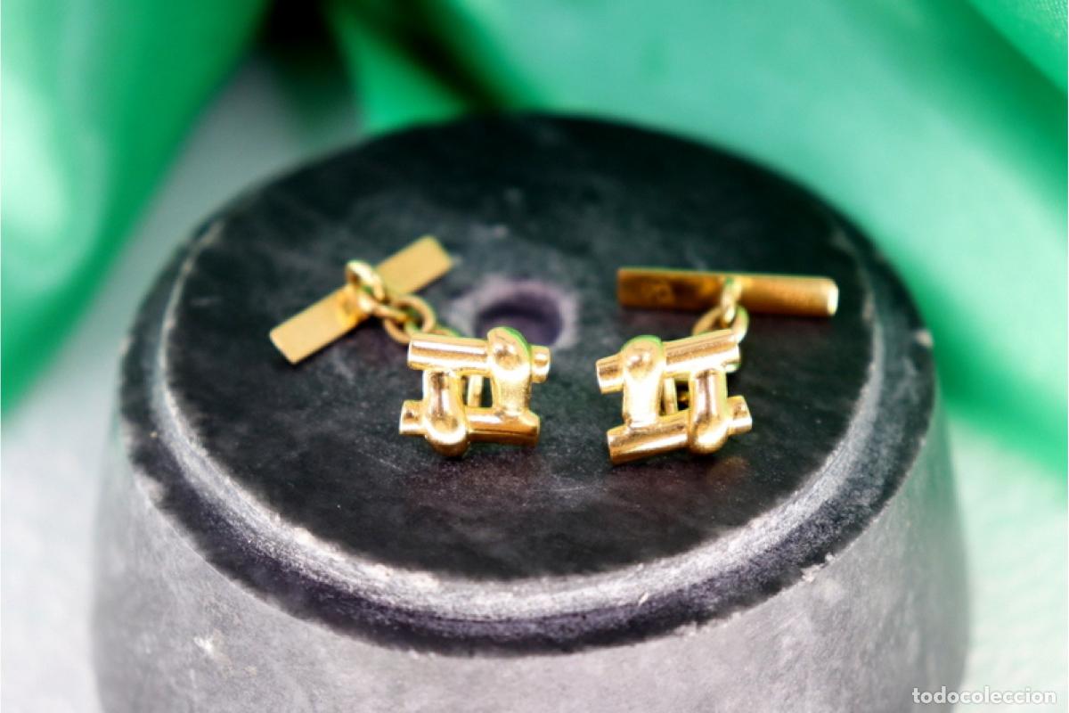 Joyeria: Gemelos de oro de 19,2 quilates - Foto 2
