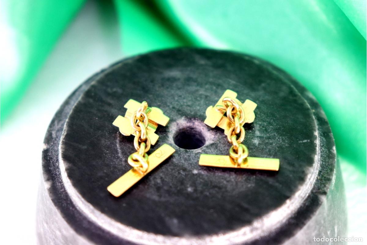 Joyeria: Gemelos de oro de 19,2 quilates - Foto 3