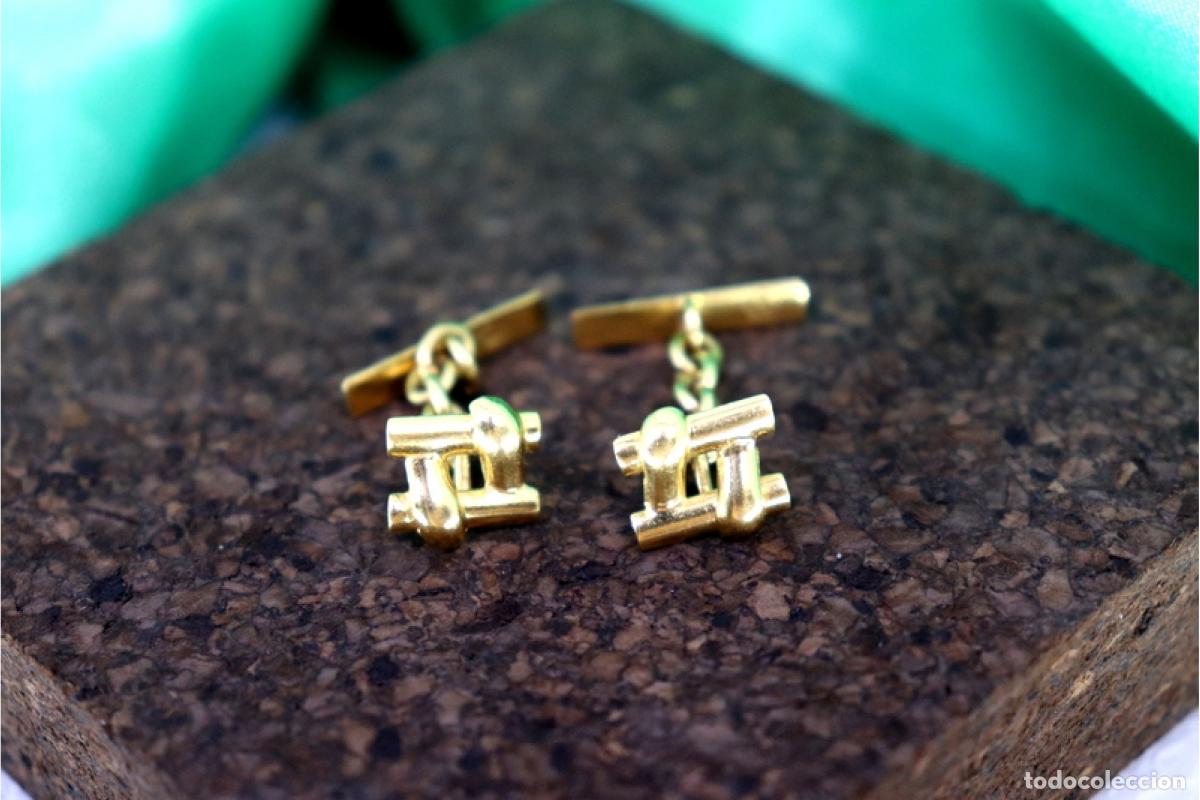 Joyeria: Gemelos de oro de 19,2 quilates - Foto 4