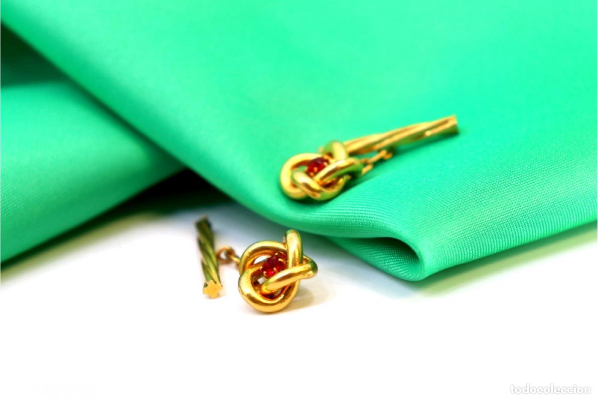 Joyeria: Gemelos de oro de 19,2 quilates con rub&iacute;es - Foto 2