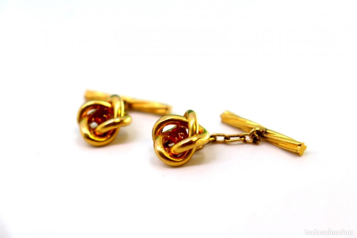 Joyeria: Gemelos de oro de 19,2 quilates con rub&iacute;es - Foto 7