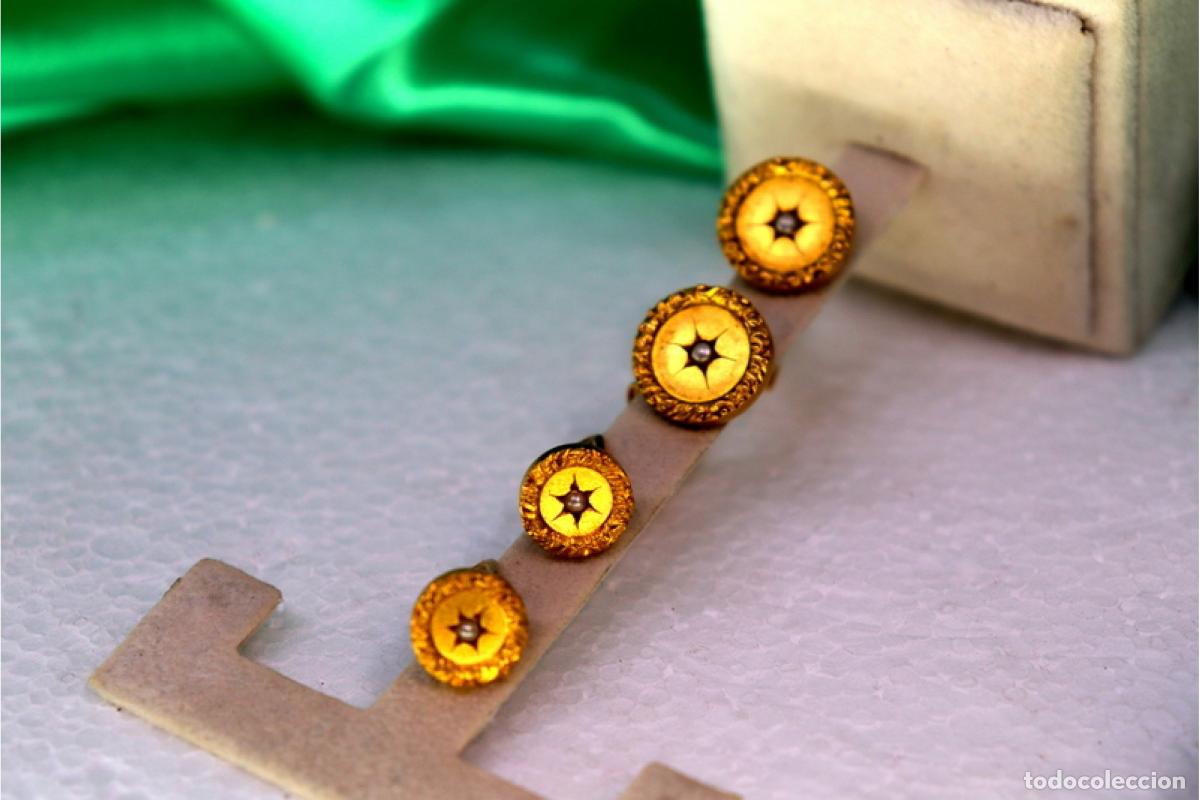 Joyeria: Gemelos de oro de 19,2 quilates con perlas - Foto 5