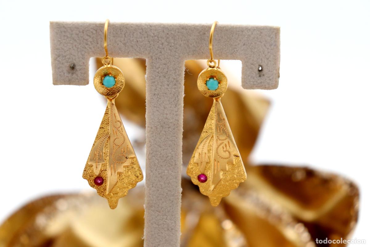 Joyeria: Pendientes en Oro de 19,2K - Foto 3