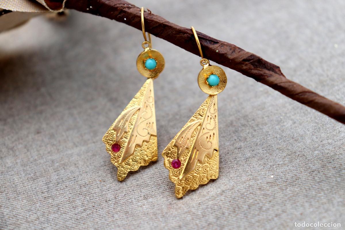 Joyeria: Pendientes en Oro de 19,2K - Foto 5