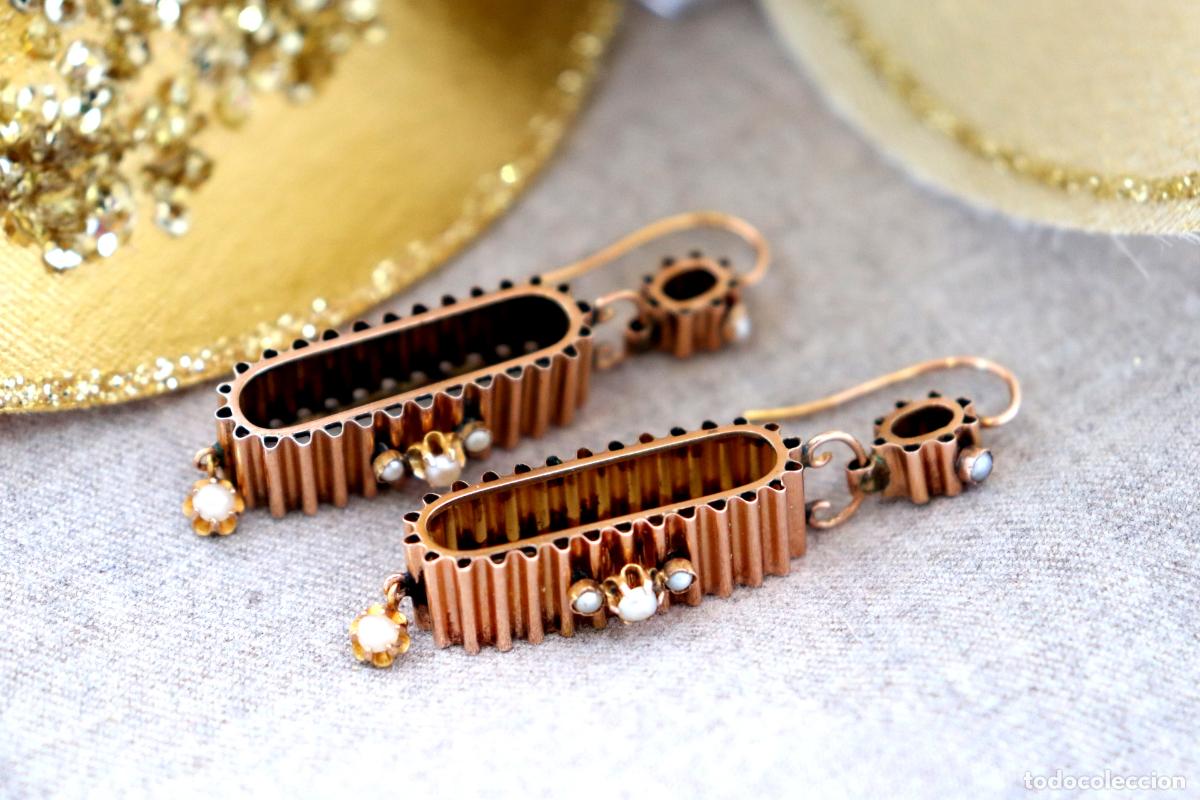 Joyeria: Pendientes de oro de 18 quilates con perlas - Foto 4