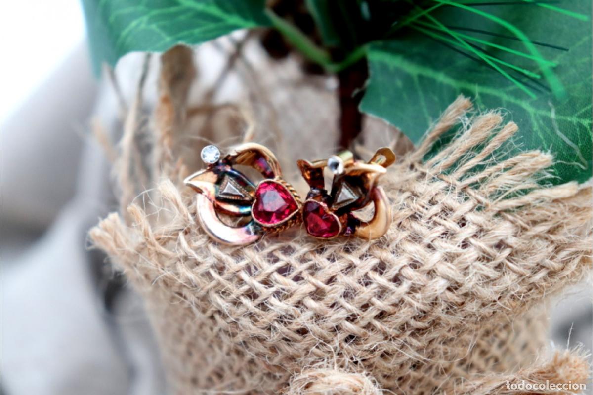 Joyeria: Pendientes de oro de 19,2 quilates - Art D&eacute;co - Foto 3