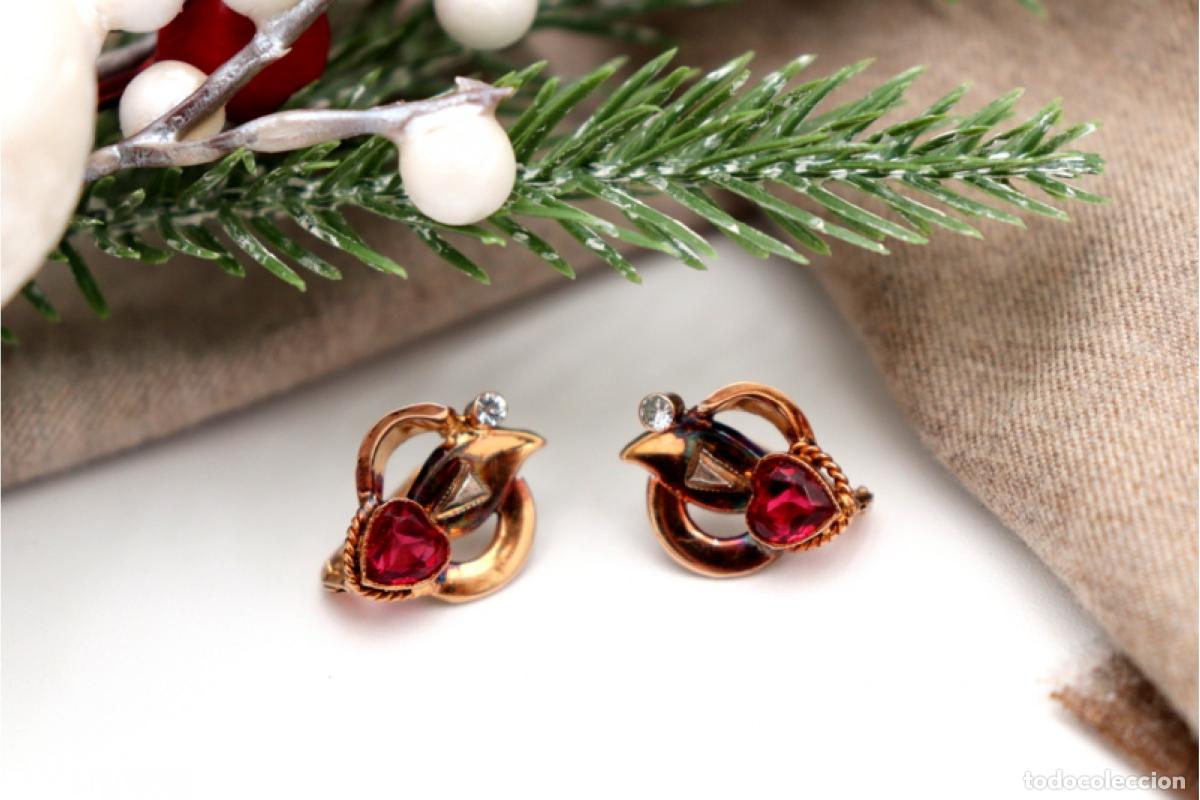 Joyeria: Pendientes de oro de 19,2 quilates - Art D&eacute;co - Foto 6