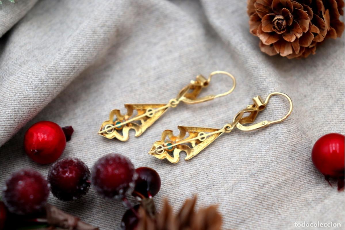 Joyeria: Pendientes de oro de 19,2 quilates con perlas - Foto 4