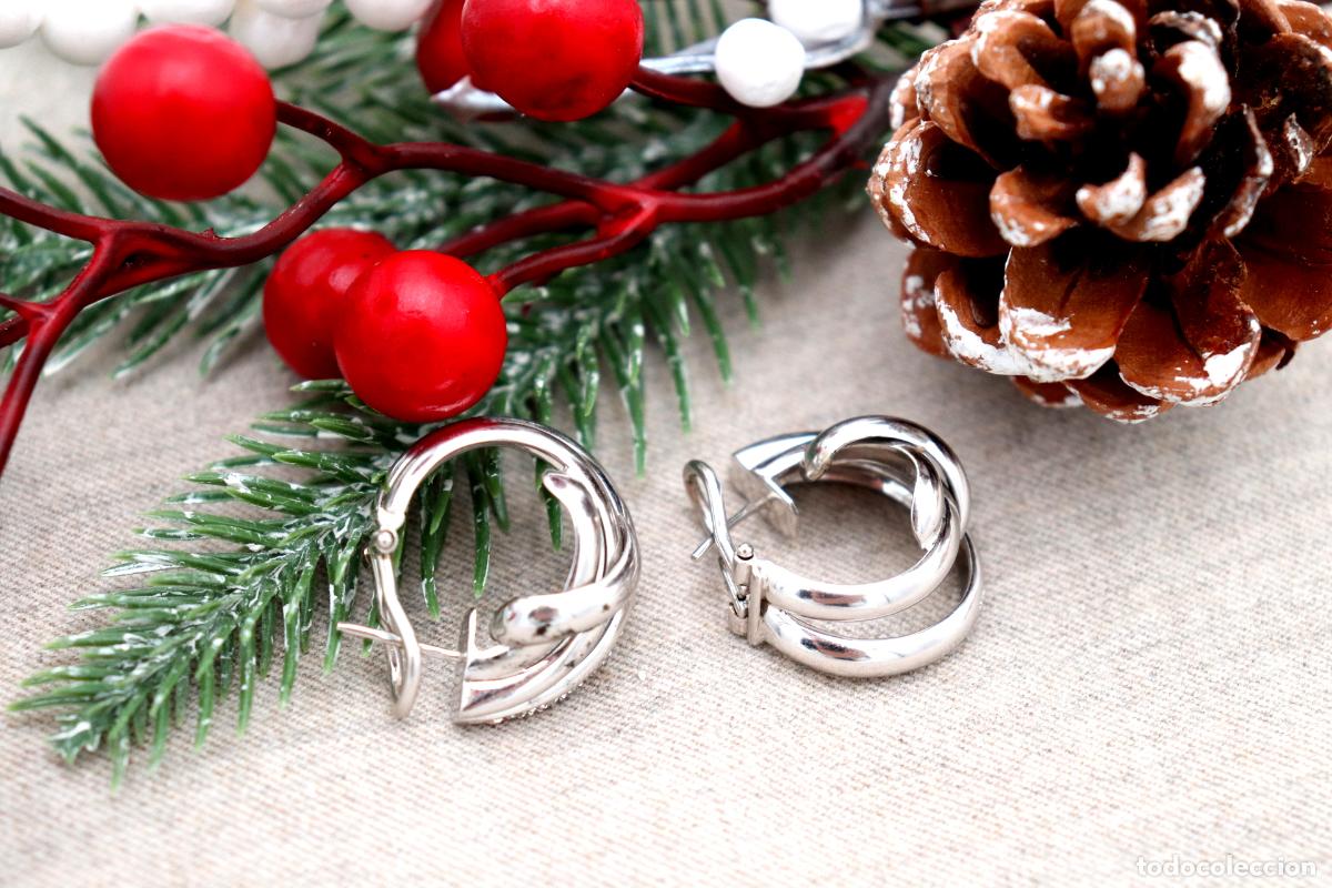 Joyeria: Pendientes de oro de 19,2 quilates con diamantes - Foto 7