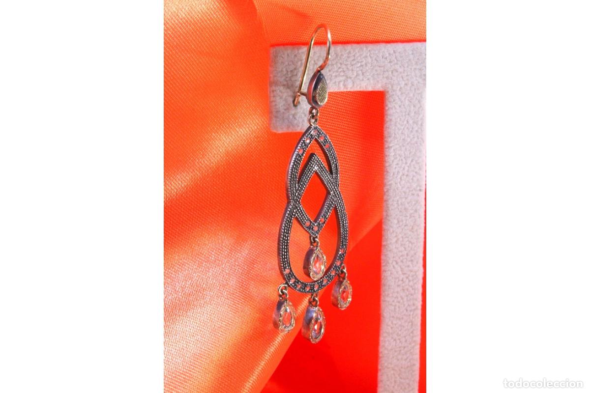 Joyeria: Pendientes en oro y plata de 19,2K. - Foto 5