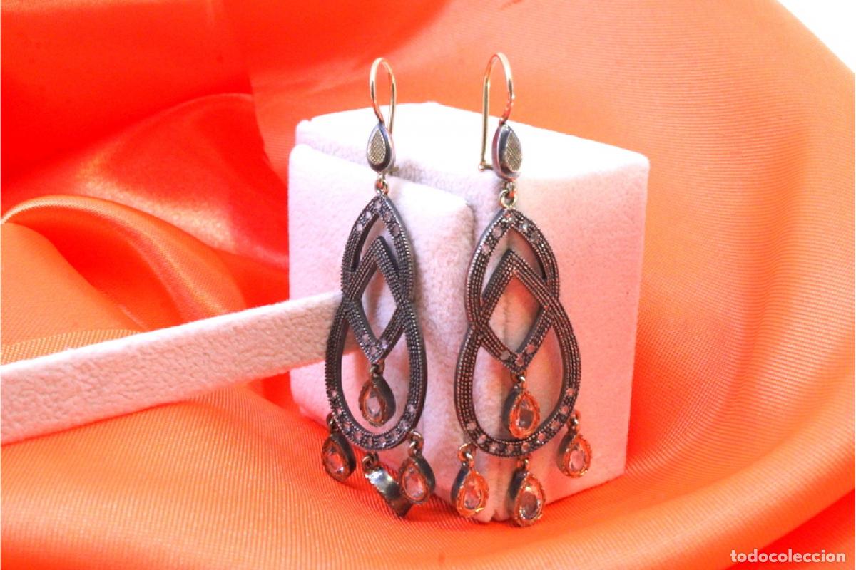 Joyeria: Pendientes en oro y plata de 19,2K. - Foto 7
