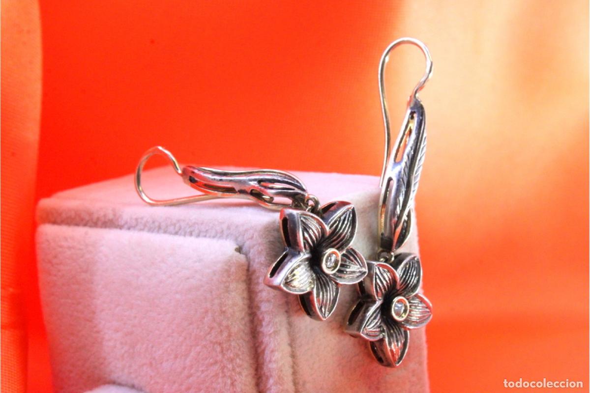 Joyeria: Pendientes en oro y plata de 19,2K. - Foto 2