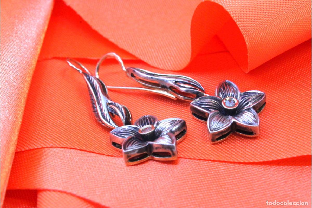 Joyeria: Pendientes en oro y plata de 19,2K. - Foto 4