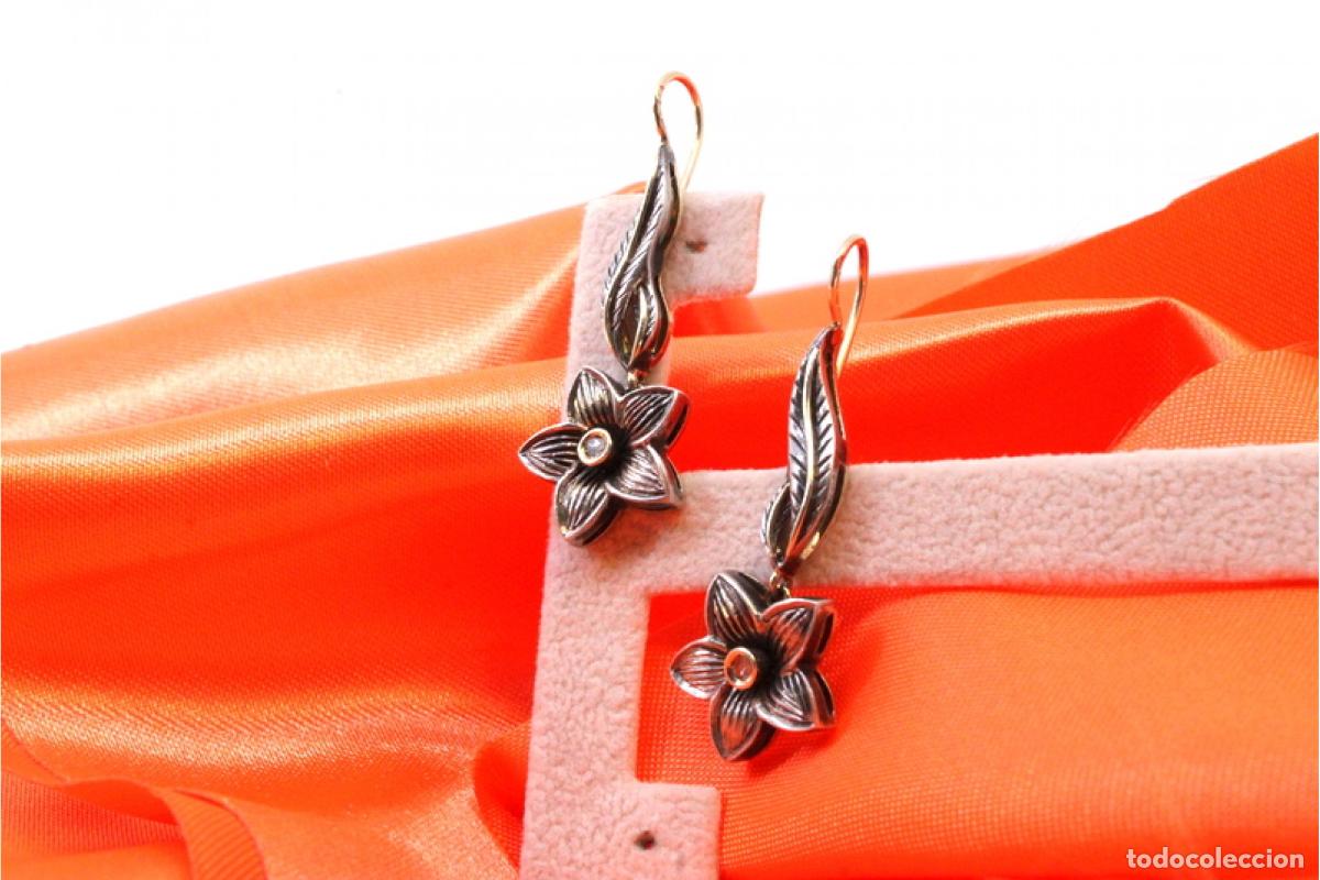 Joyeria: Pendientes en oro y plata de 19,2K. - Foto 7