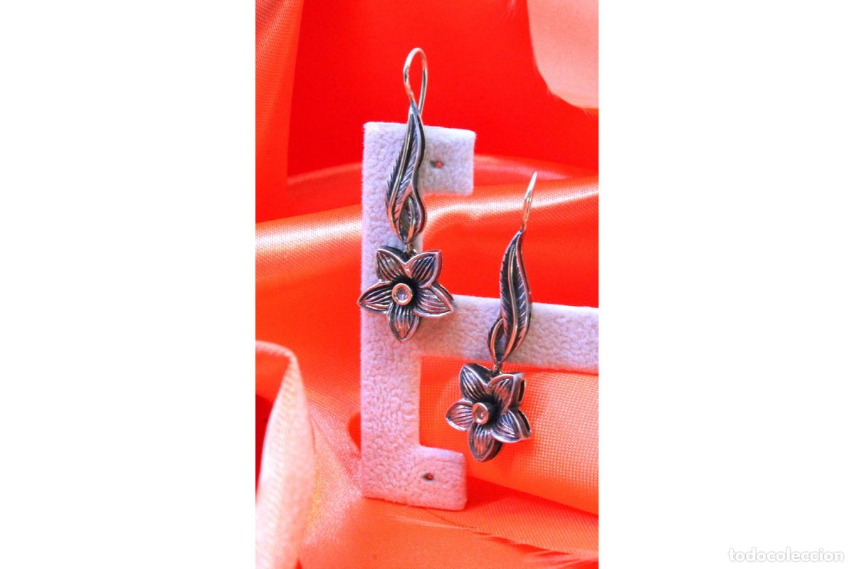 Joyeria: Pendientes en oro y plata de 19,2K. - Foto 8