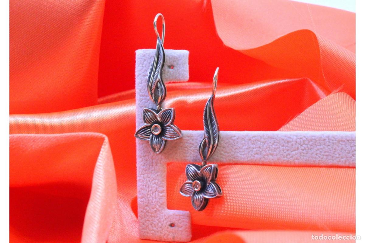 Joyeria: Pendientes en oro y plata de 19,2K. - Foto 9