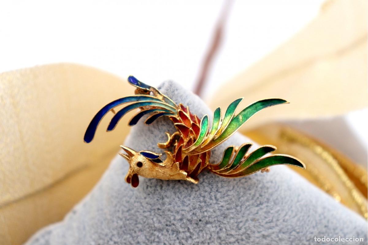 Joyeria: Broche de oro de 18 quilates - Ave - Foto 4