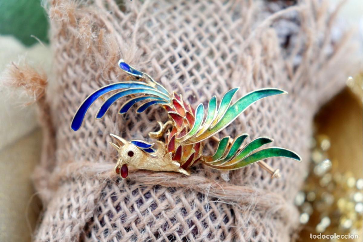 Joyeria: Broche de oro de 18 quilates - Ave - Foto 8